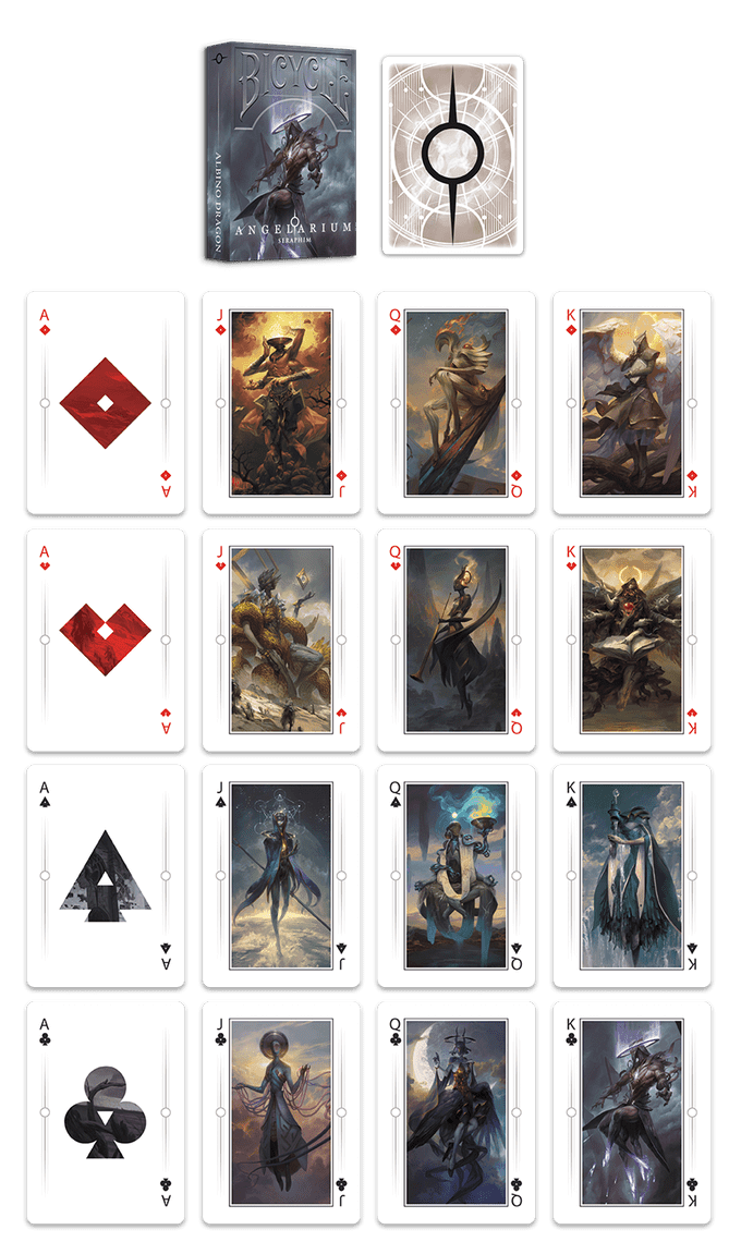 Bicycle Angelarium Seraphim Playing Cards by US Playing Card Co.