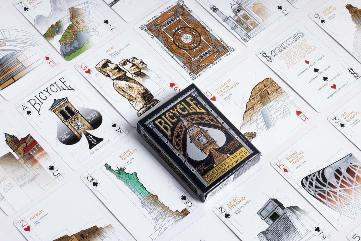 Bicycle Architectural Wonders Of The World Playing Cards Playing Cards by Bicycle Playing Cards