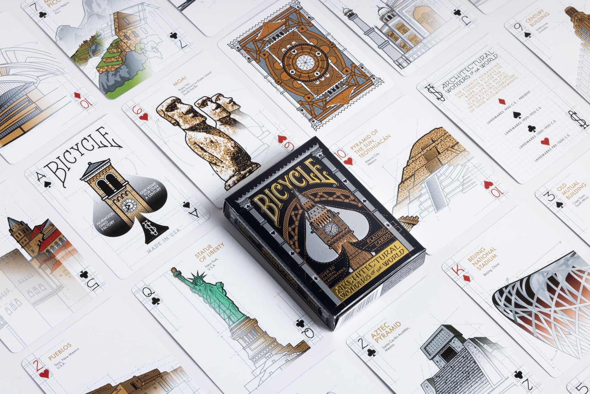 Bicycle Architectural Wonders Of The World Playing Cards Playing Cards by Bicycle Playing Cards