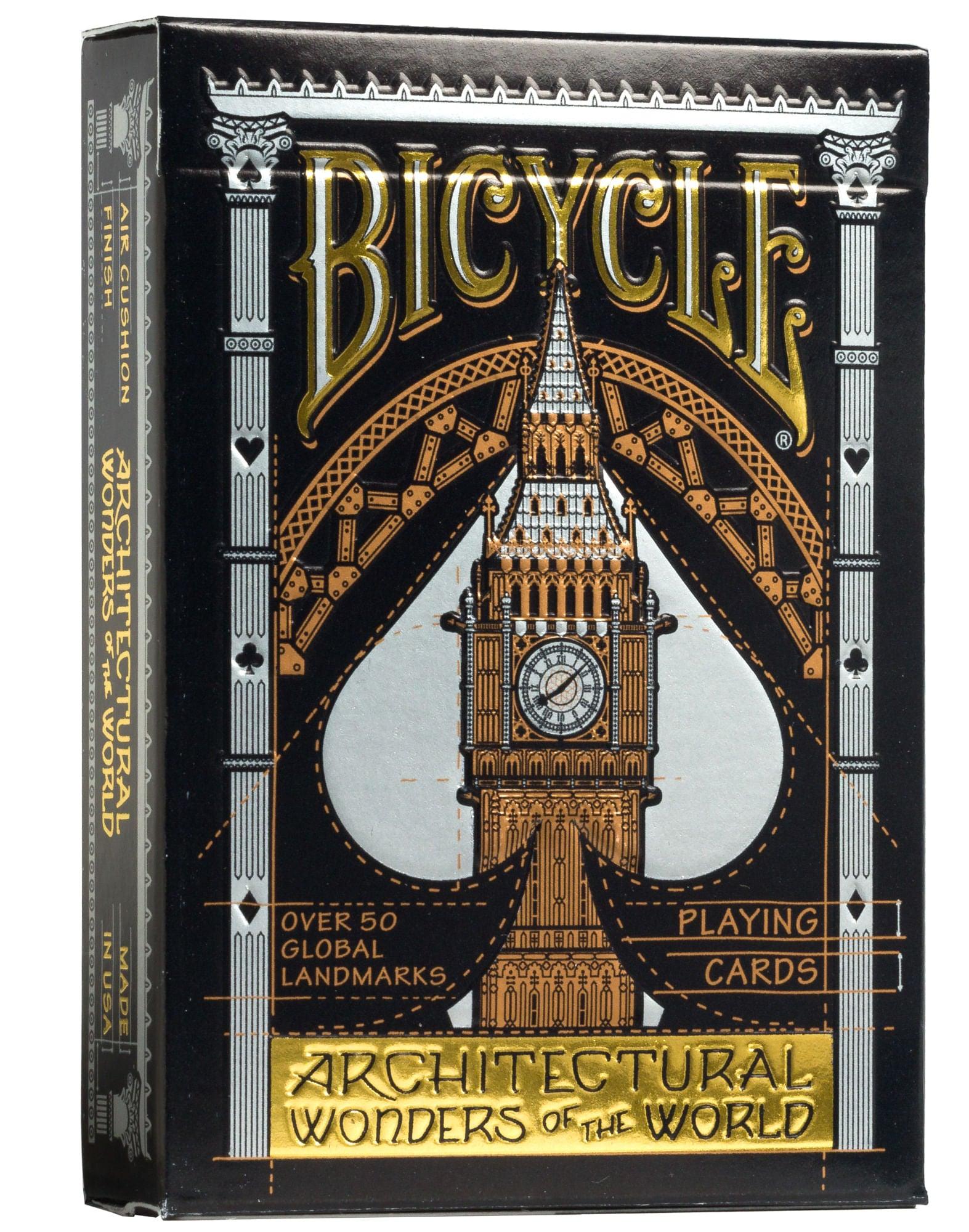 Bicycle Architectural Wonders of The World Playing Cards, Black Bicycle Architectural Wonders of The World Playing Cards, Black