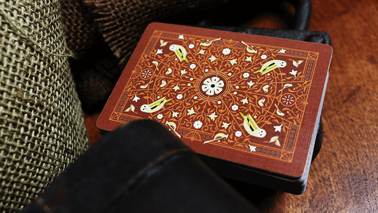 Bicycle Playing Cards - Aviary Orange Playing Cards by Bicycle Playing Cards