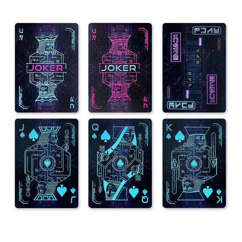 Bicycle Cyberpunk Cybercity Playing Cards Playing Cards by Bicycle Playing Cards