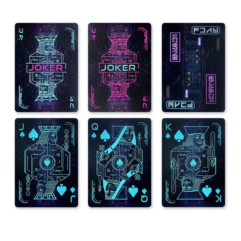 Bicycle Cyberpunk Cybercity Playing Cards Playing Cards by Bicycle Playing Cards