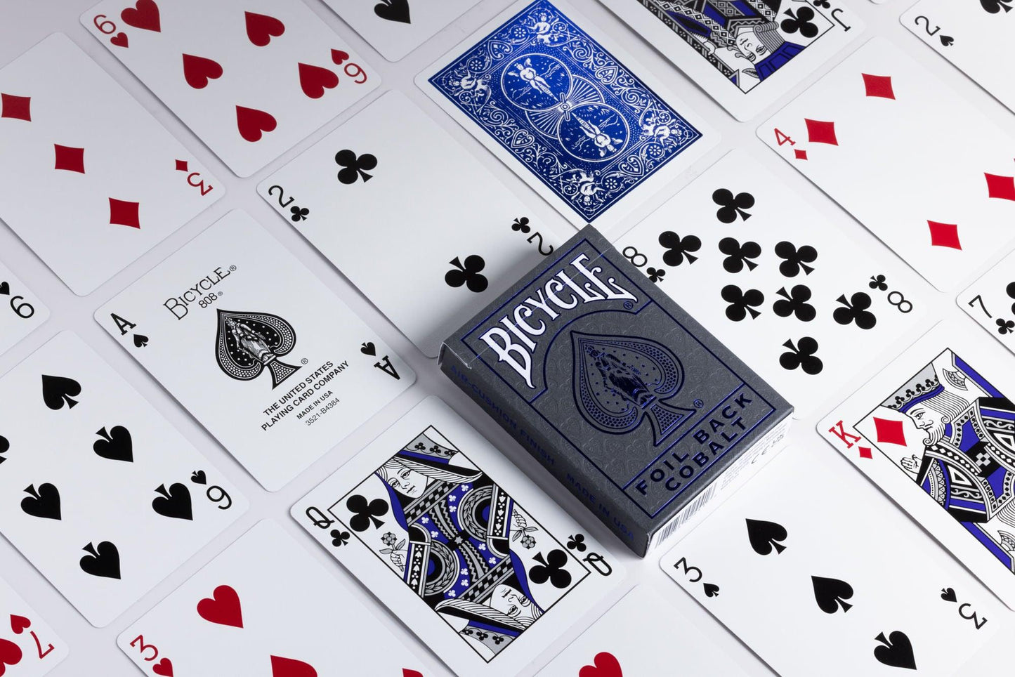 Bicycle Metalluxe Cobalt Rider Back Playing Cards - Blue Playing Cards by Bicycle Playing Cards