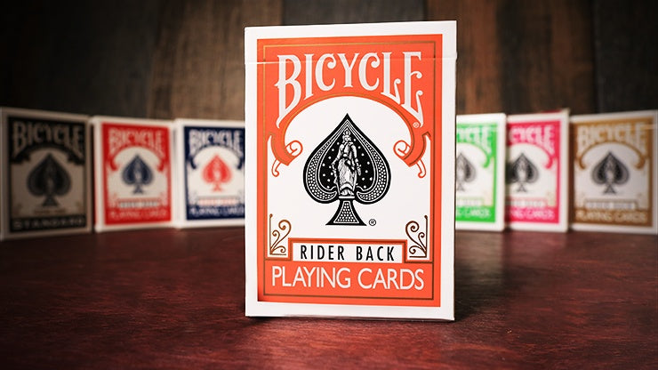 Bicycle Orange Rider Back Playing Cards by US Playing Card Co.