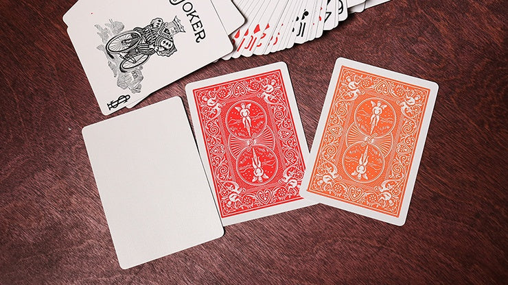 Bicycle Orange Rider Back Playing Cards by US Playing Card Co.