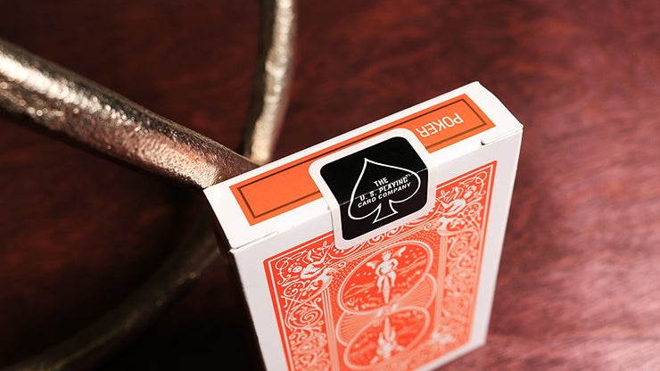 Bicycle Orange Rider Back Playing Cards by US Playing Card Co.