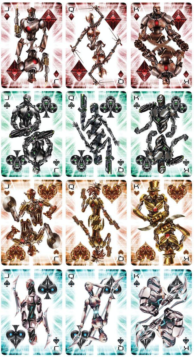 Bicycle Robotics Playing Cards by Collectable Playing Cards