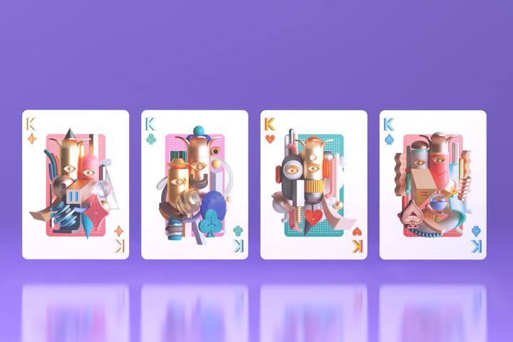Bicycle Surrealism Playing Cards by Riffle Shuffle Playing Card Company