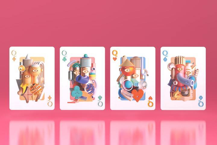 Bicycle Surrealism Playing Cards by Riffle Shuffle Playing Card Company