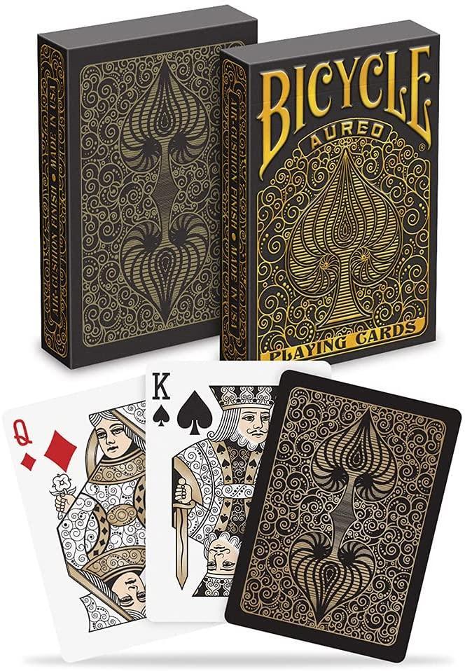Bicycle Playing Cards - Aureo Black Playing Cards by Bicycle Playing Cards