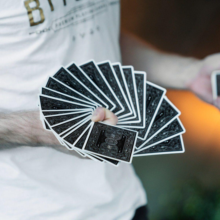 Bitcoin (Black) Playing Cards by Patrick Kun