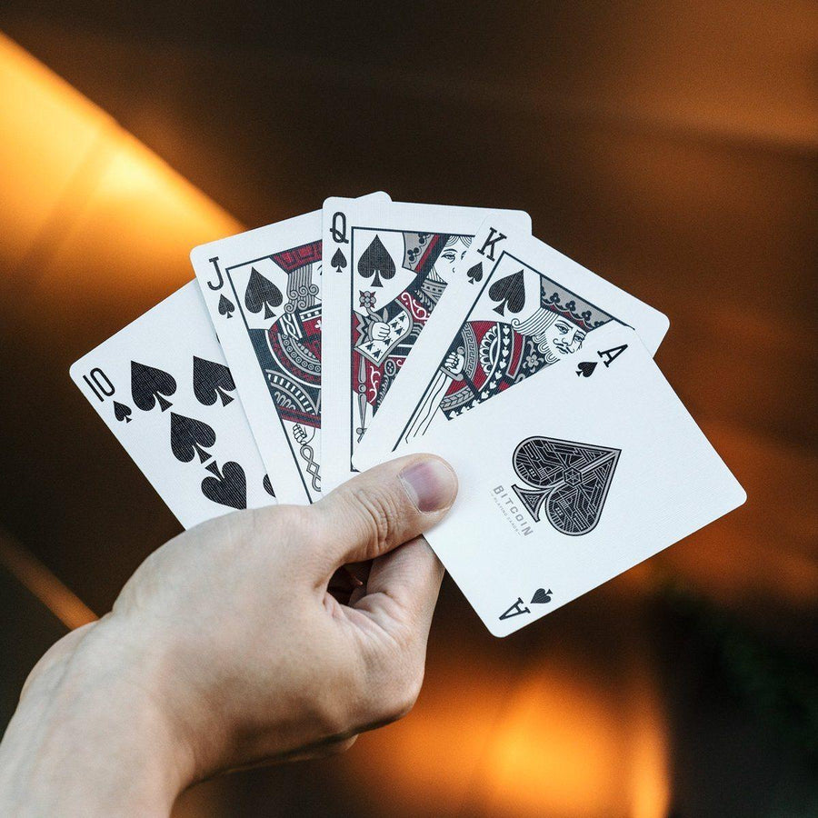 Bitcoin (Black) Playing Cards by Patrick Kun