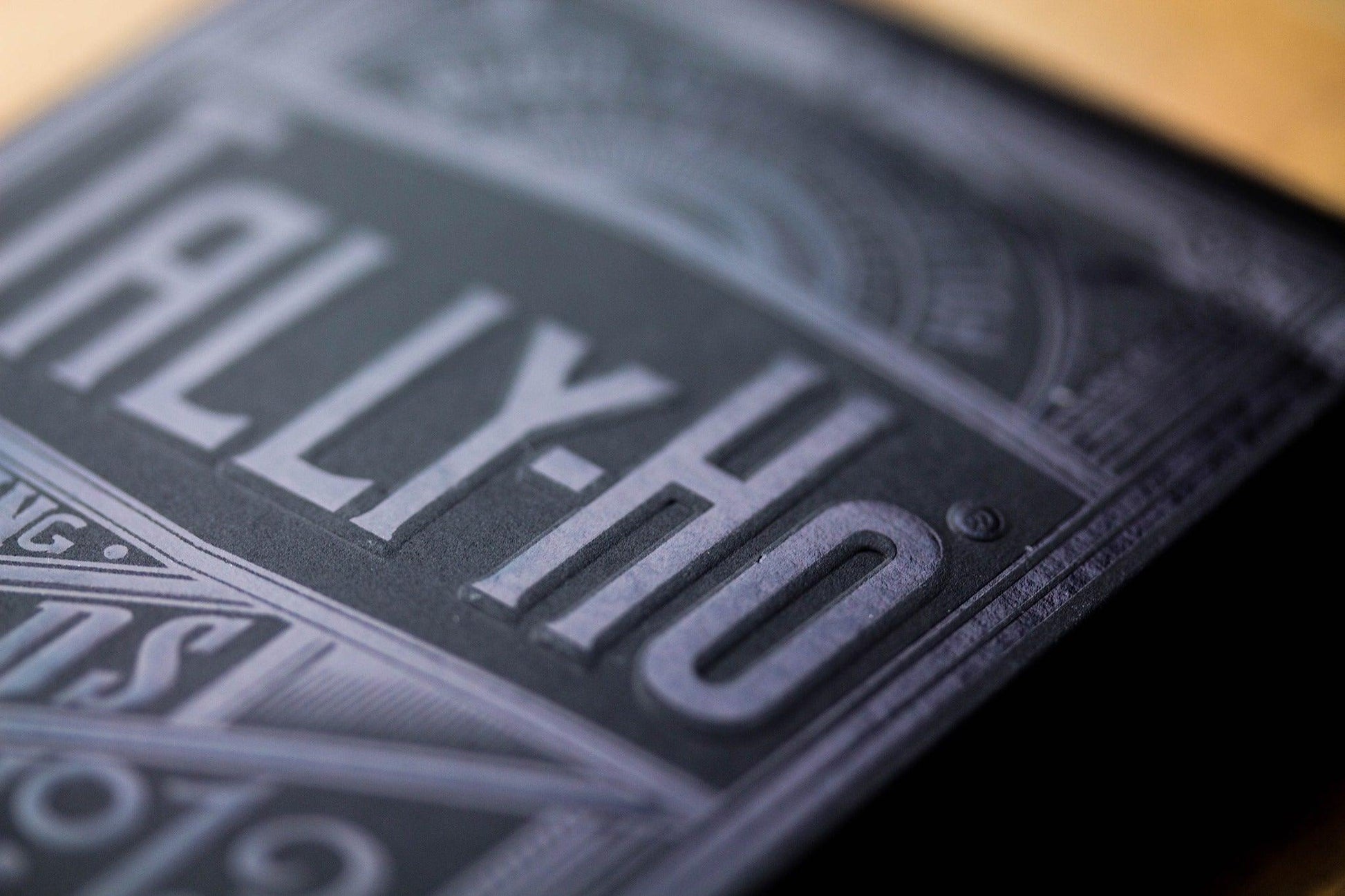 Black Diamond Tally Ho Playing Cards by Kings Wild Project Playing Cards by Kings Wild Project