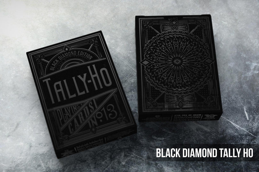 Black Diamond Tally Ho Playing Cards by Kings Wild Project Playing Cards by Kings Wild Project