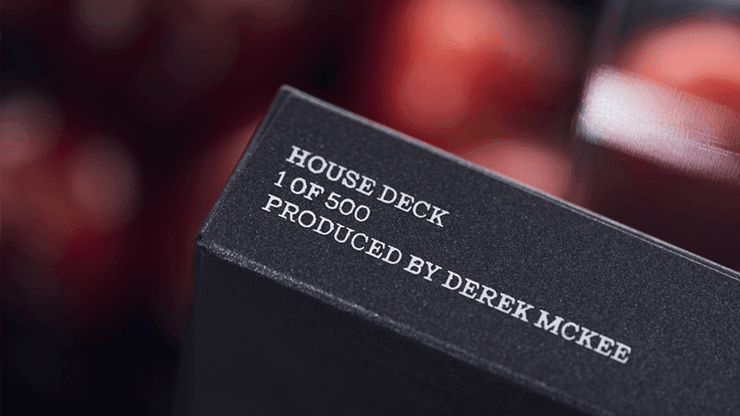 Cherry Casino House Deck - True Black (Black Hawk) Playing Cards by Pure Imagination Projects