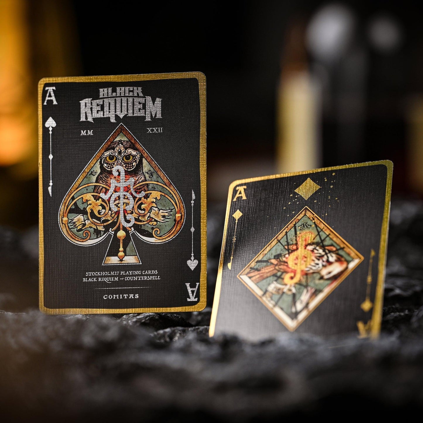 Black Requiem Counterspell Playing Cards Playing Cards by Stockholm 17