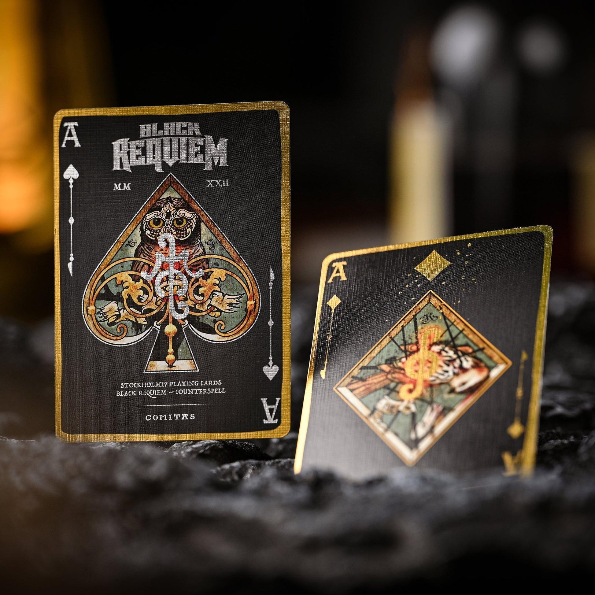Black Requiem Counterspell Playing Cards Playing Cards by Stockholm 17