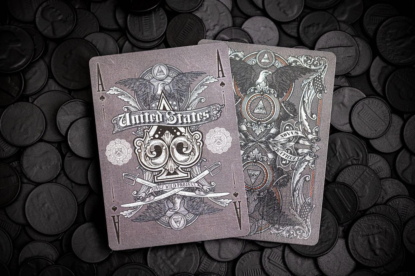 Black Reserve Note Playing Cards by Kings Wild Project