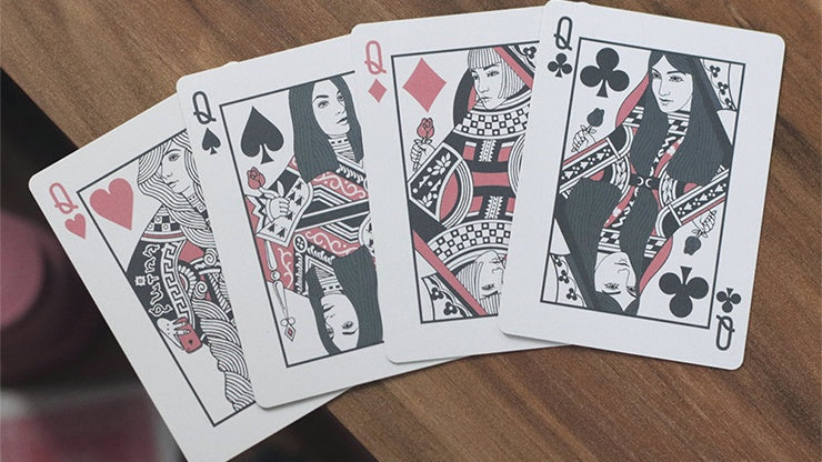Black Roses Altrosa Playing Cards by Daniel Schneider