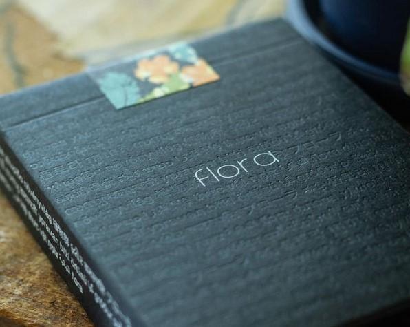 Black Flora Playing Cards Playing Cards by RarePlayingCards.com