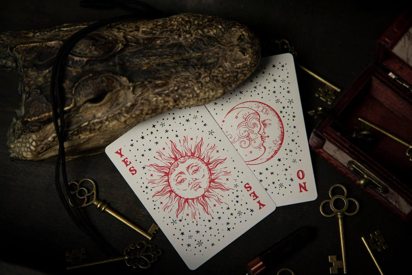 Resurrected Playing Cards - V2 Blood Red Limited Edition Playing Cards by RarePlayingCards.com