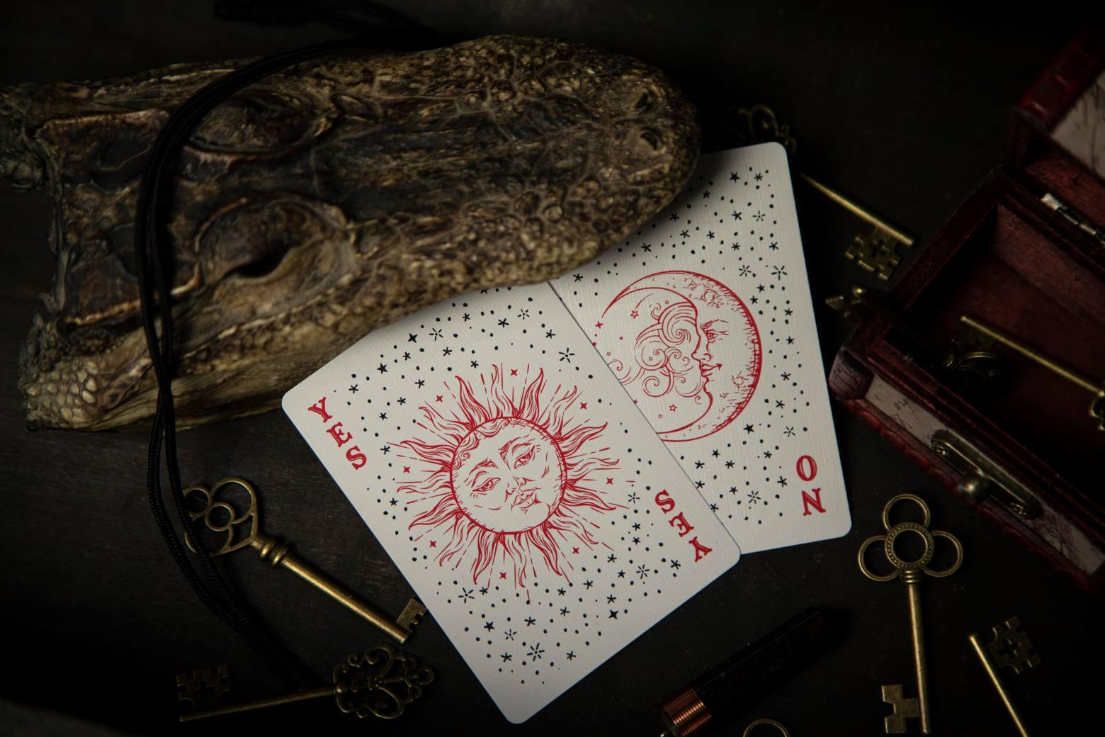 Resurrected Playing Cards - V2 Blood Red Limited Edition Playing Cards by RarePlayingCards.com