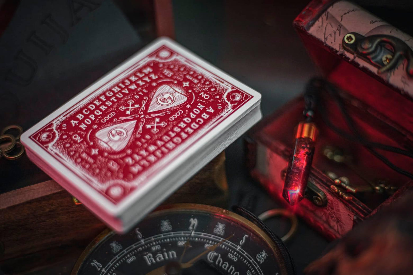 Resurrected Playing Cards - V2 Blood Red Limited Edition Playing Cards by RarePlayingCards.com