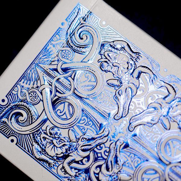 Blue Metallic Gatorbacks Playing Cards – Rare Playing Cards