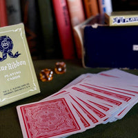 vintage Blue Ribbon Poker 323 トランプセット Blue Ribbon Poker 323 Playing Cards Set Red & Black Vintage