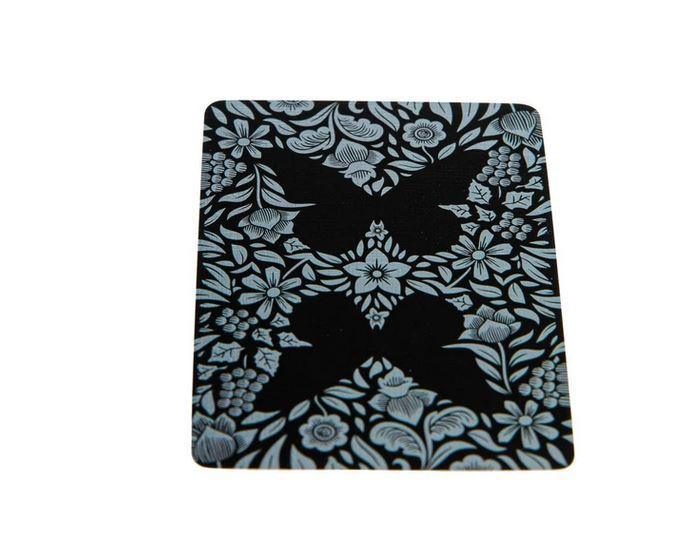 D*d様 レアデック　Butterfly Butterfly Playing Cards Black & Silver Unmarked – Rare Playing Cards