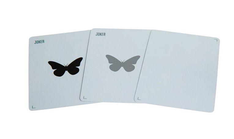 Butterfly Playing Cards Black & Silver Unmarked – Rare Playing Cards