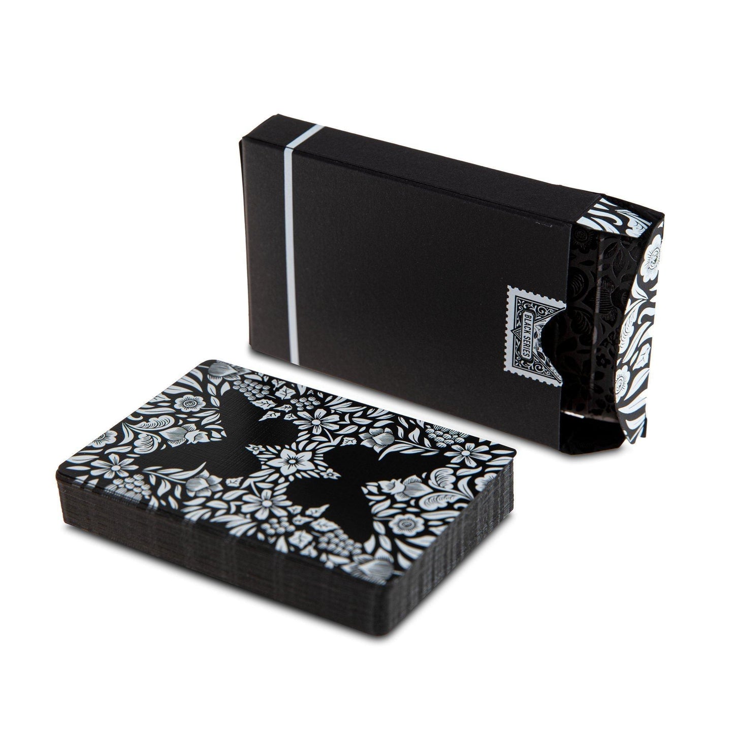 Butterfly Playing Cards - Unmarked Black and White Playing Cards by Ondrej Psenicka