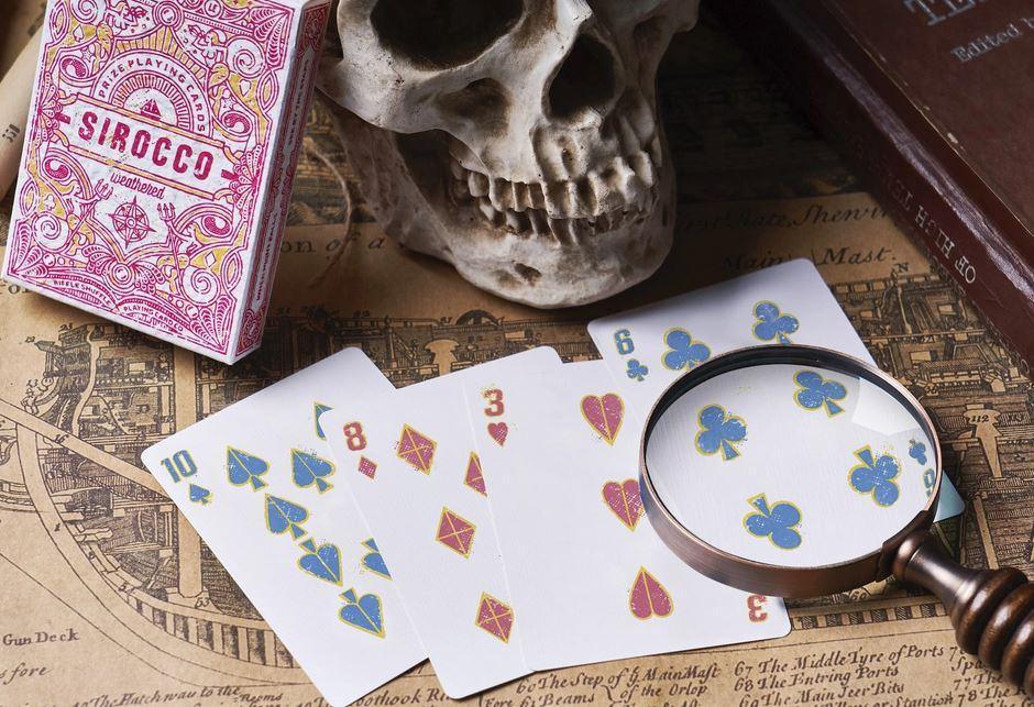 Sirocco Weathered with Numbered Seal Playing Cards Playing Cards by Riffle Shuffle Playing Card Company