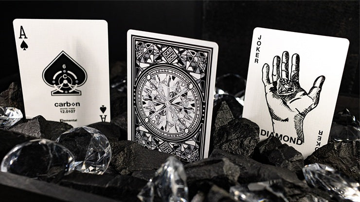 Carbon Playing Cards - Diamond Edition Playing Cards by Luke Wadey