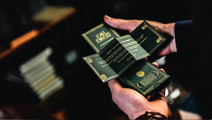 Card College Luxury Acrylic Box Set Playing Cards by Ark Playing Cards