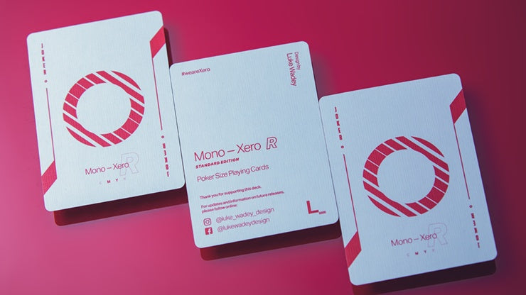 Mono Xero R Playing Cards* Playing Cards by Luke Wadey