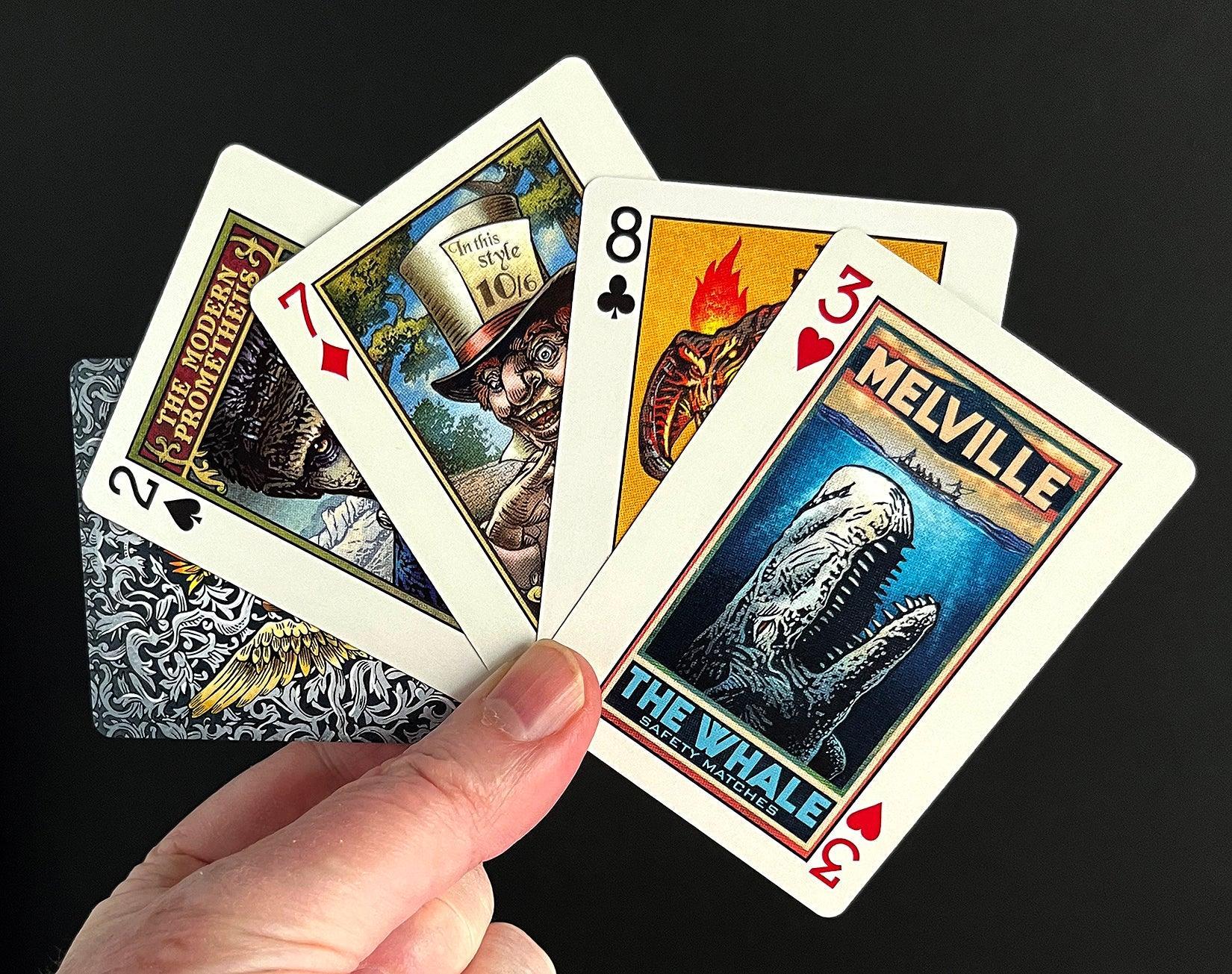 Biblioluminous Playing Card Deck Playing Cards by ChetArt
