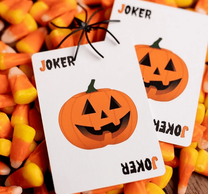 Carvers - V2 Pumpkin Playing Cards Playing Cards by Organic Playing Cards