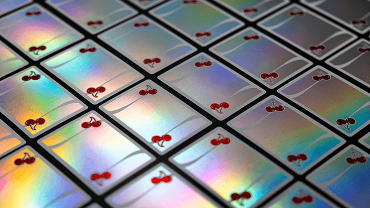 Holographic Sands Mirage Cherry Casino Playing Cards Playing Cards by Pure Imagination Projects