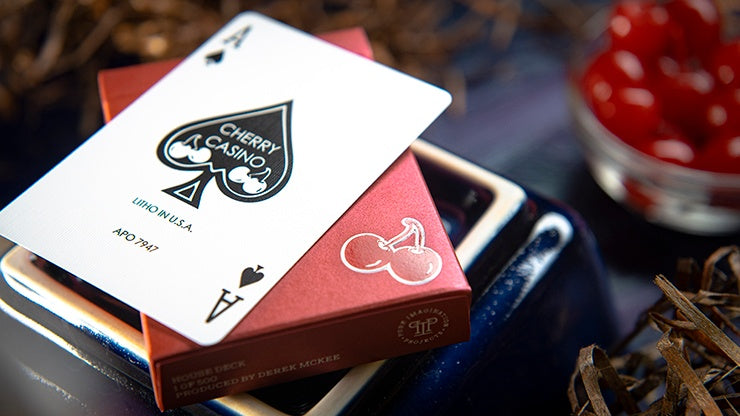 Cherry Casino House Deck Playing Cards - Reno Red Playing Cards by Pure Imagination Projects