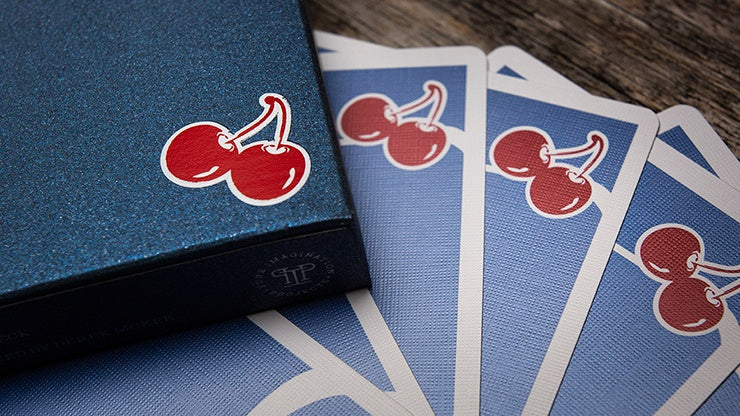 Cherry Casino House Deck Playing Cards - Tahoe Blue Playing Cards by Pure Imagination Projects