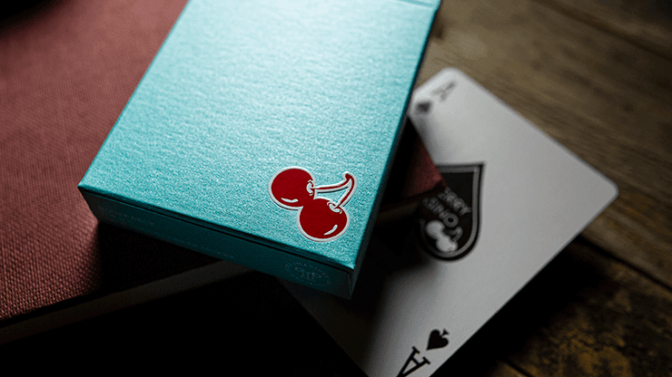 Cherry Casino House Deck - Tropicana Teal Playing Cards by Pure Imagination Projects