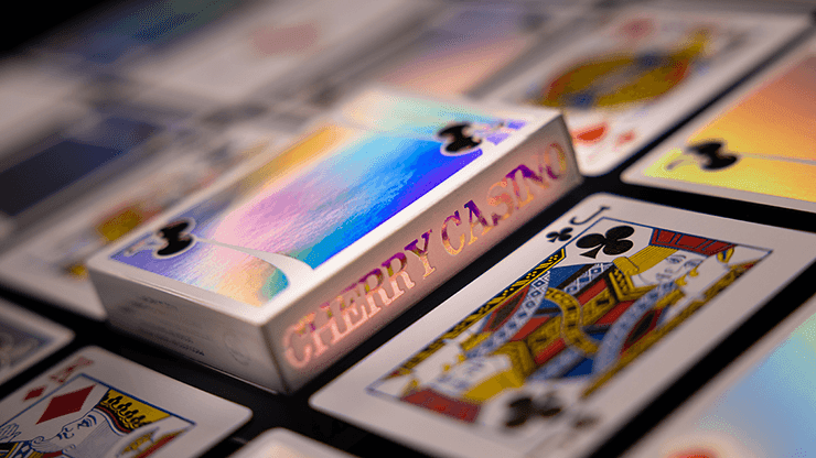 Holographic Sands Mirage Cherry Casino Playing Cards Playing Cards by Pure Imagination Projects