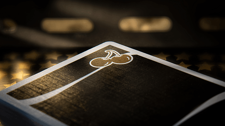 Monte Carlo Black and Gold Cherry Casino Playing Cards Playing Cards by Pure Imagination Projects