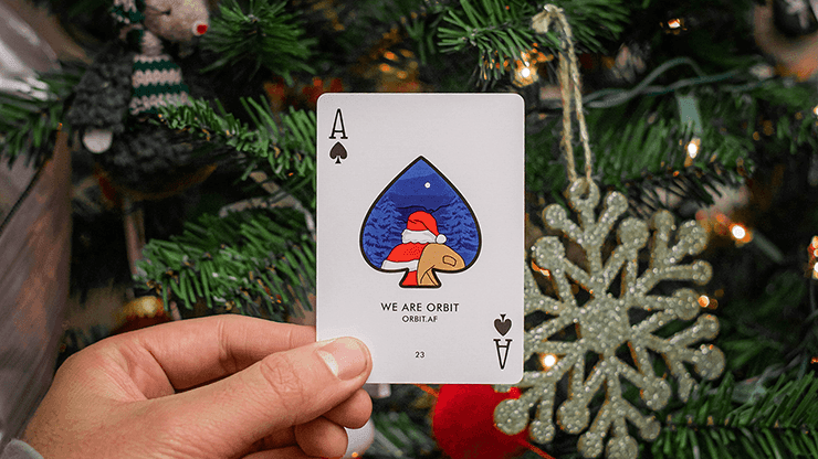 Orbit Christmas Playing Cards Playing Cards by Orbit Brown