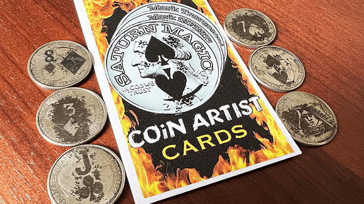 Coin Artist Quarter Card Pack - 6 coins per pack Playing Cards by Murphy's Magic