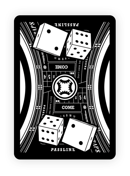 Craps Playing Cards Playing Cards by Mechanic Industries