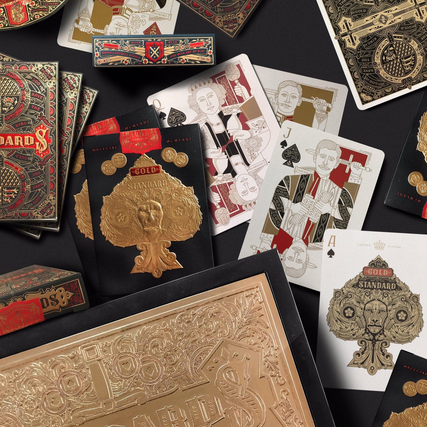 STANDARDS Black & Red Edition Playing Cards by Art of Play