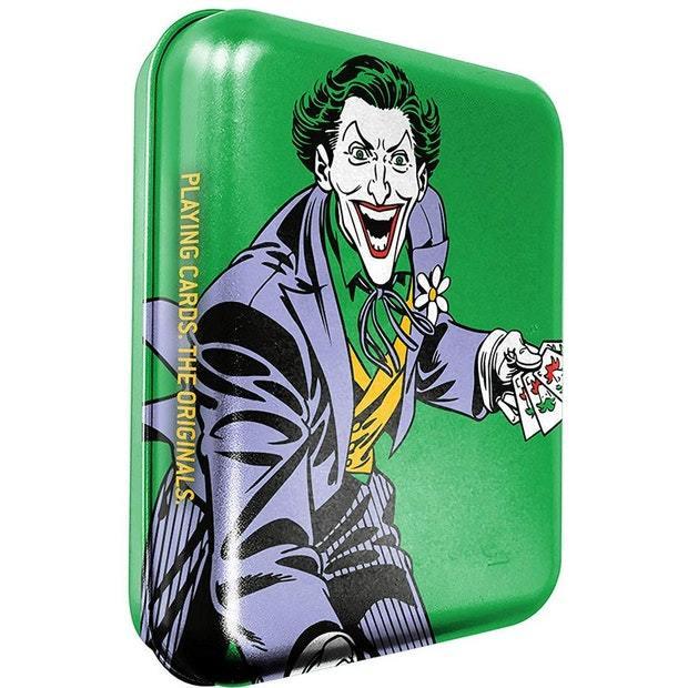 DC Super Heroes Joker Playing Cards (Tattoo Tin Boxes Display) Playing Cards by Cartamundi